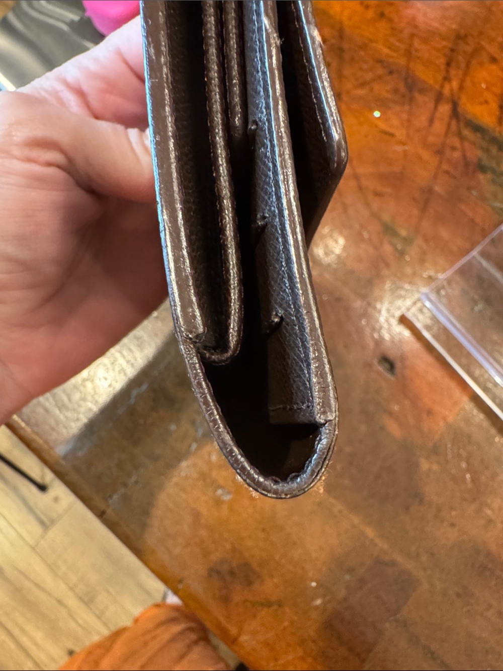 Louis Vuitton Brown Damier Ebene Canvas Long Wallet - Picture 7 of 15
